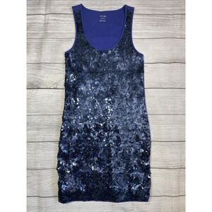 Michael Kors Sequined Blue Dress Size S‎